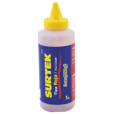 Surtek Red chalk replacements 8oz 130575